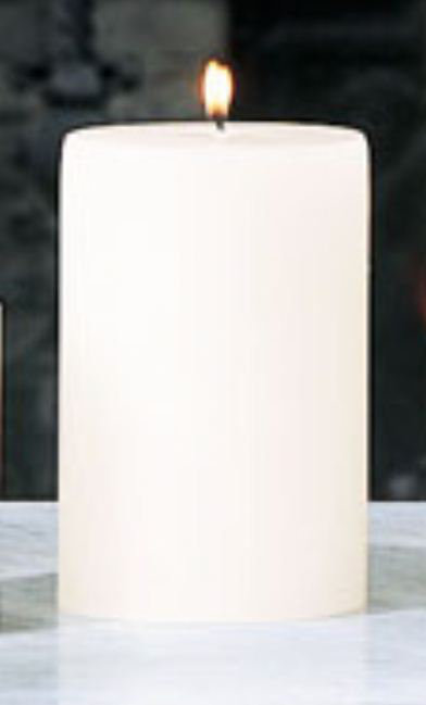 Unscented Pillar Candle, 3" x 9"