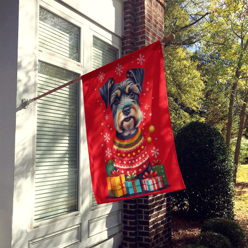 Double Sided 40'' H x 28'' W Polyester Christmas House Flag