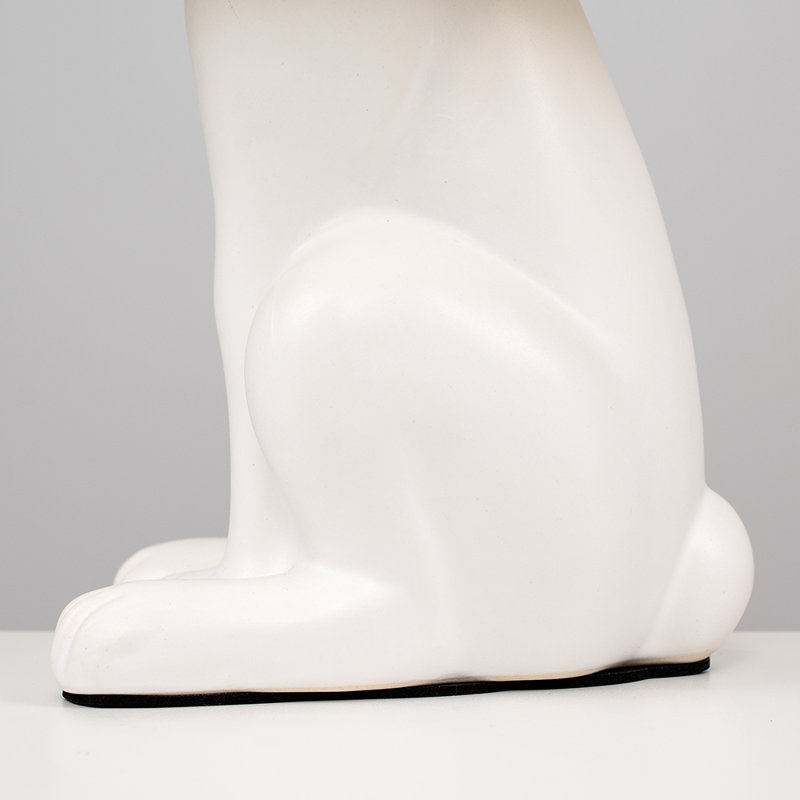 Chesnut Ceramic Table Lamp, White, Yes