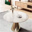 Plateau de table rond en verre trempé de 36 pouces avec design en marbre, plateau de remplacement et de couverture, table de salle à manger grise, table de café, table de patio, convient pour l'intérieur et l'extérieur-1520565918