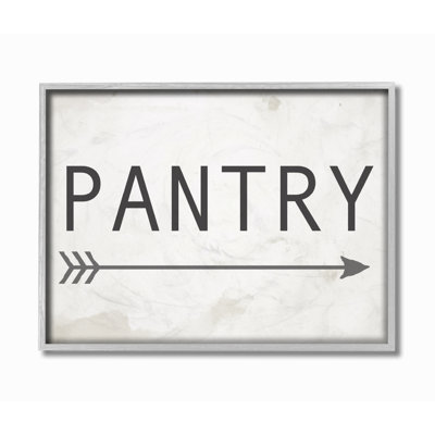 " Pantry Sign With Arrow " by Daphne Polselli