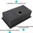 Gunmetal Black 30X18x10 Single Bowl Workstation Kitchen Sink, 16 Gauge Stainless, Long - Lasting Nano Coating Peeling