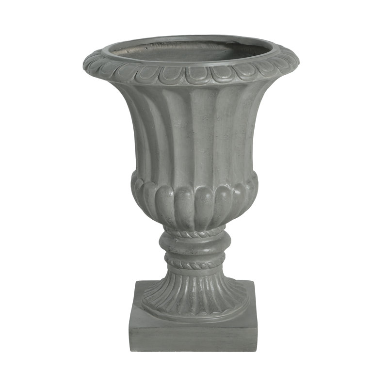 Ardena Classic MGO Fluted Urn Planter, Gray