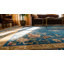 Chinese Antique Knotted Room Size Blue Wool Rectangle 1920s - Art Deco Rug