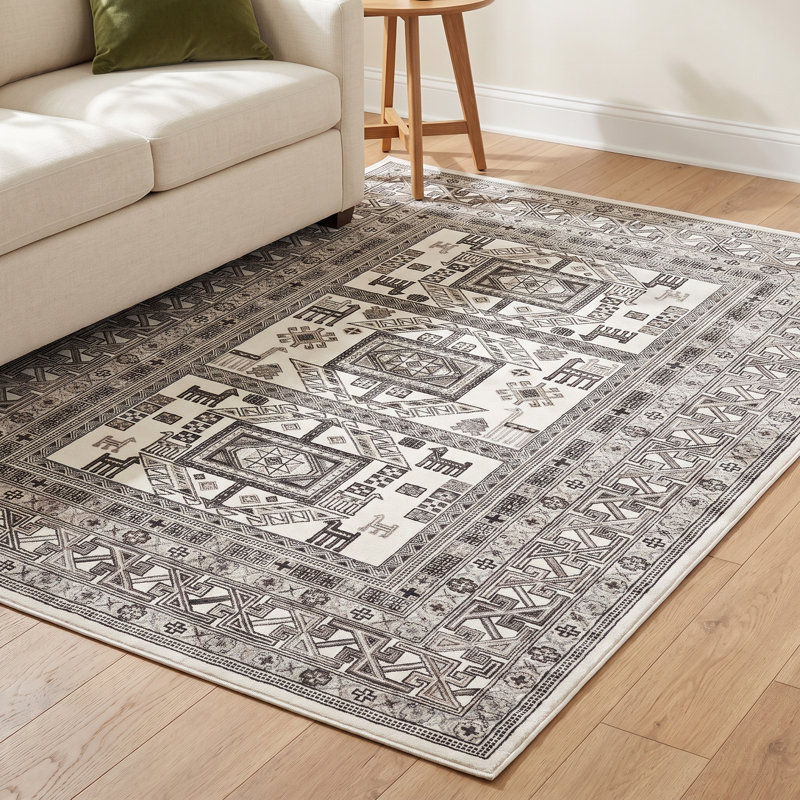 Ovid Viscose Moroccan Indoor Rug, Rectangle 3'2" x 4'6"