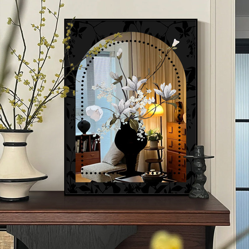 Miroir mural rectangulaire en aluminium
