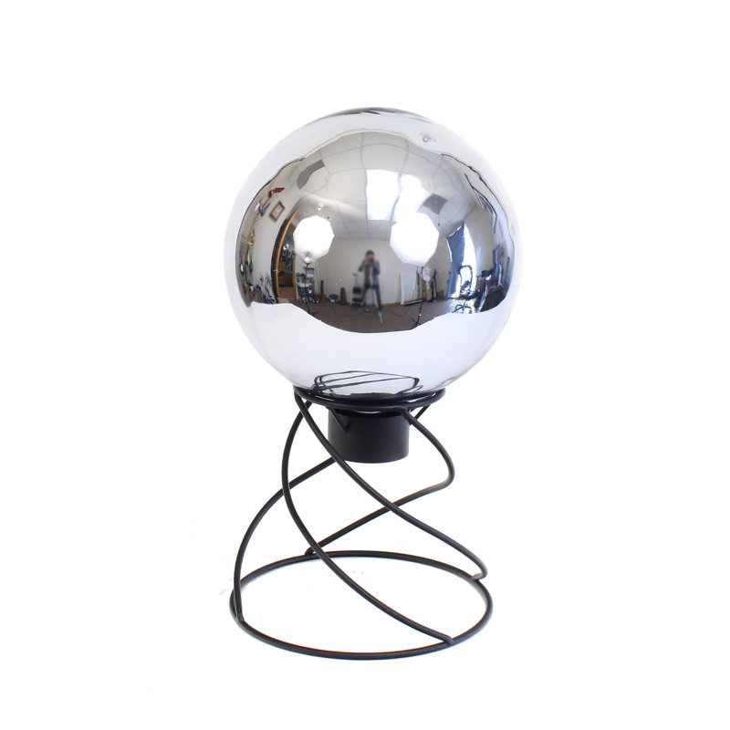 Boule de regard argentée 10 po, Argent
