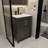 24-inch black bathroom cabinet
