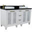 Ensemble de meuble-lavabo double 61 "avec miroir Schreck-244746514-244746513