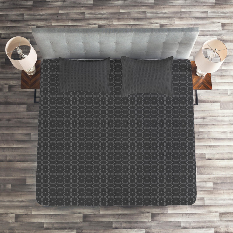 Modern & Contemporary Polyester Coverlet, King Bedspread + 2 Shams