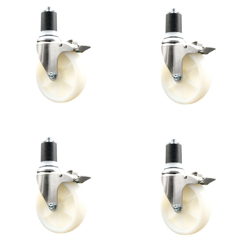 Swivel Stem Caster, 5" H x 5" W