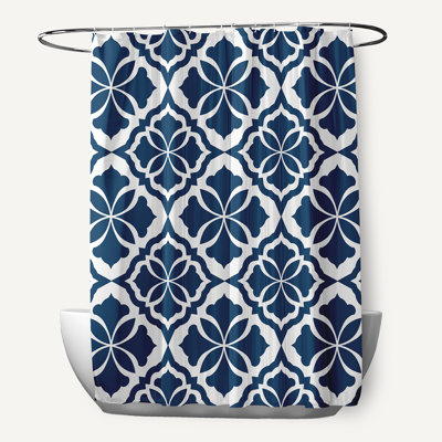 Rideau de douche simple floral Rosas