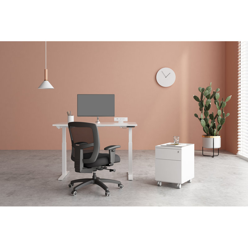 Piece Configurable Standing Desk Office Set