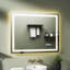 Smart LED Bathroom Mirror with Infrared Sensor 10x Magnification and Dual Lighting-1374715871-1374715870