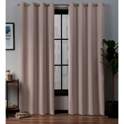 Kennith Sateen Room Darkening Curtain Pair