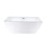 Baignoire profonde autoportante 59 po x 30 po Lydia-776028129