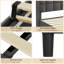 Linen fabric soft bed frame with USB charging port-2127216262-2127216256