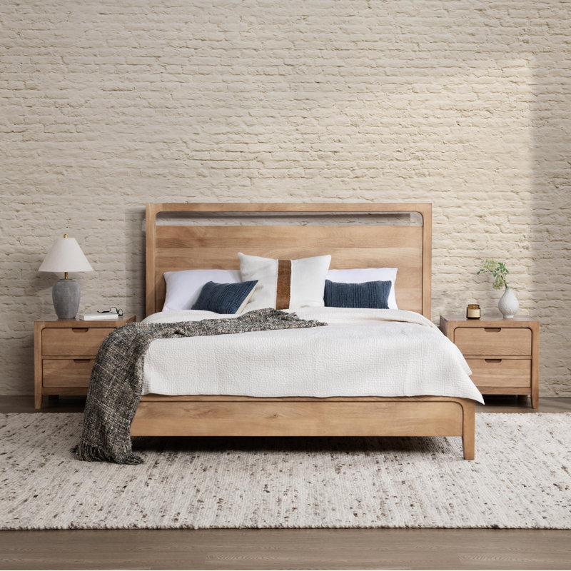 Laguna Solid Wood King Bed, King