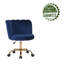 Chaise de bureau en velours Luciean-880047722