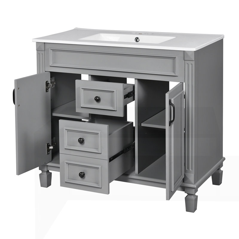 Meuble-lavabo 36 po avec lavabo supérieur