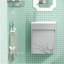 Ensemble de meuble-lavabo mural simple 16 po avec plateau en résine Angelize, robinet économiseur d'eau, siphon en P Angelize-970485061