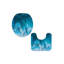 Ensemble de 2 tapis de salle de bain Ocean Wave