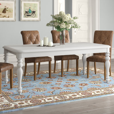Alvy Extendable Solid Wood Dining Table
