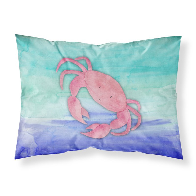 Taie d’oreiller aquarelle crabe