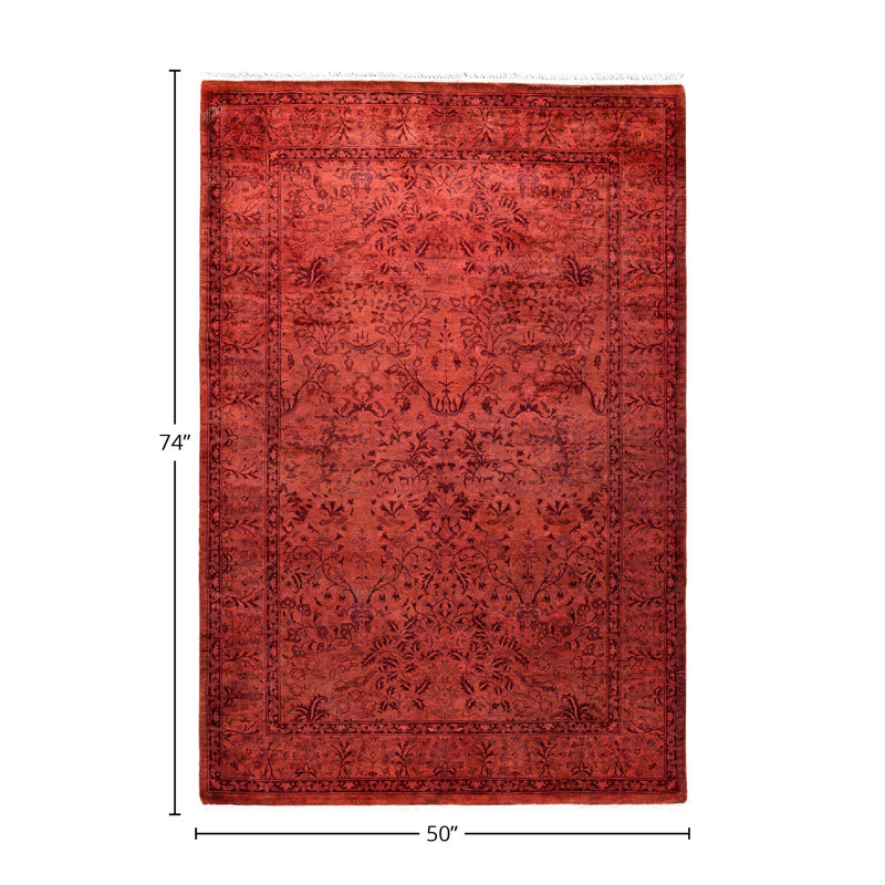 Collierville One-of-a-Kind 4' 2" X 6' 2" Hand Knotted Area Rug