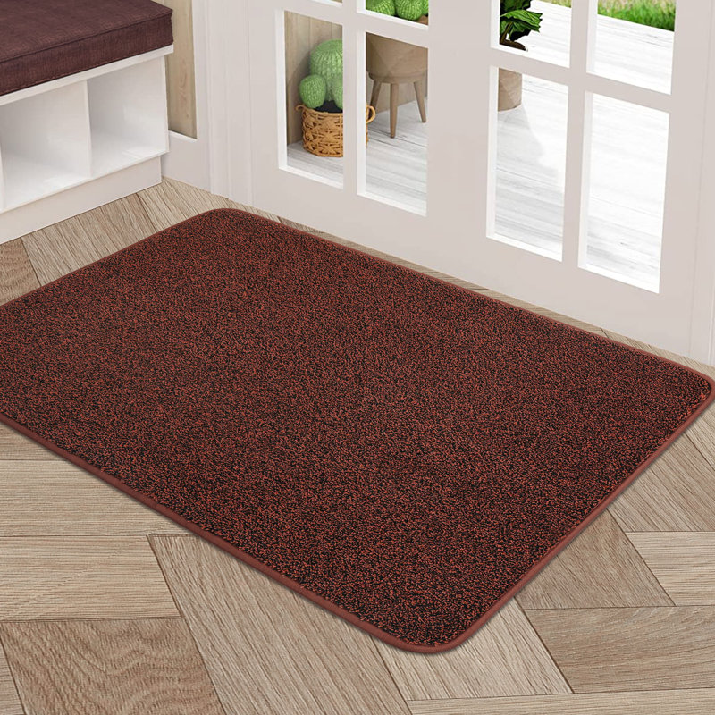 Area Rugs Washable Indoor Door Mat Non-slip Dirt Trapper Doormat Absorbent Welcome Mat for Front Door and Covered Outdoor Areas