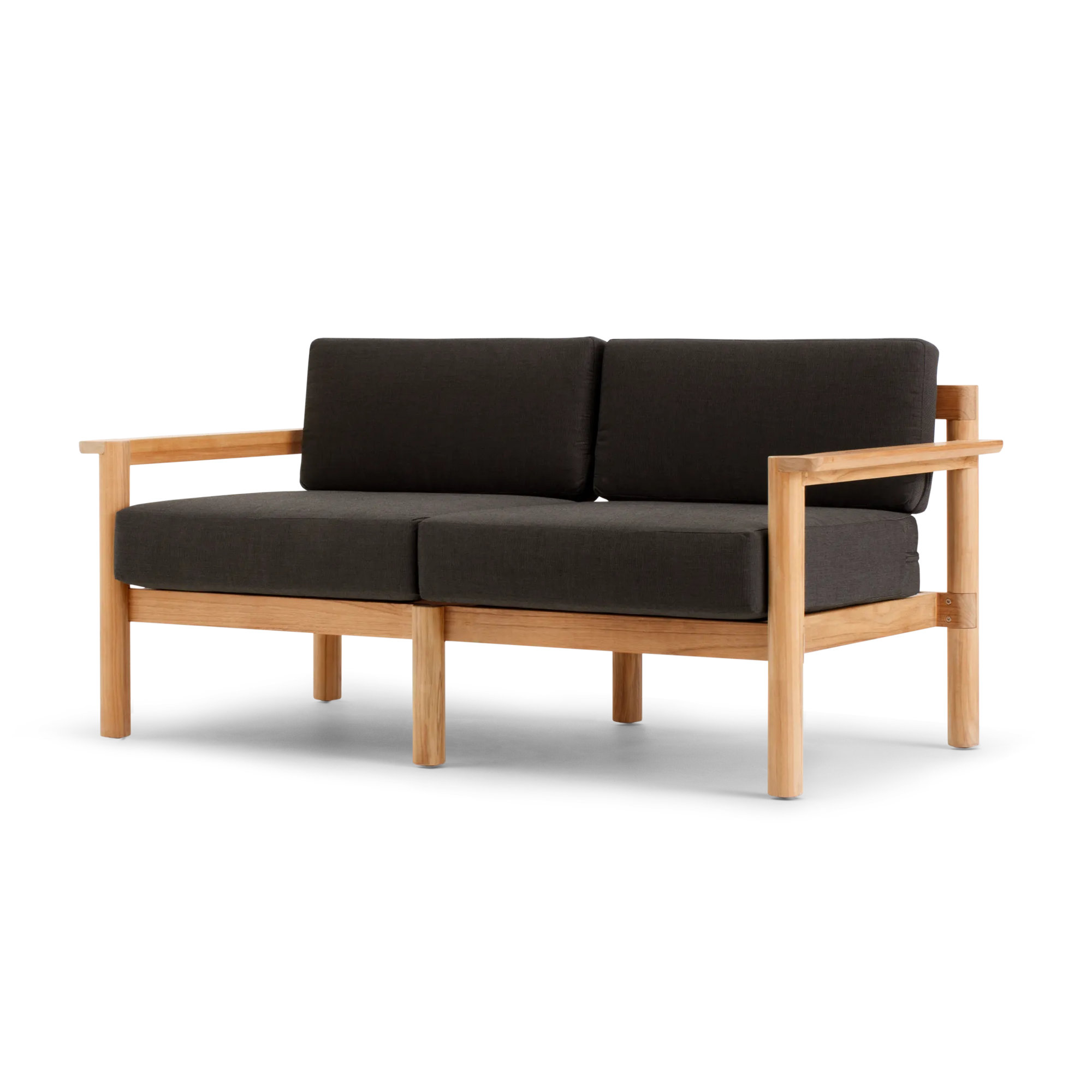 Haven 62.5'' Wide Teak with Sunbrella® Cushions, Sunbrella Coal