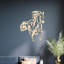 Décoration murale abstraite cheval qui court - ACM noir (24 po x 19 po)-1775682513-1775682519