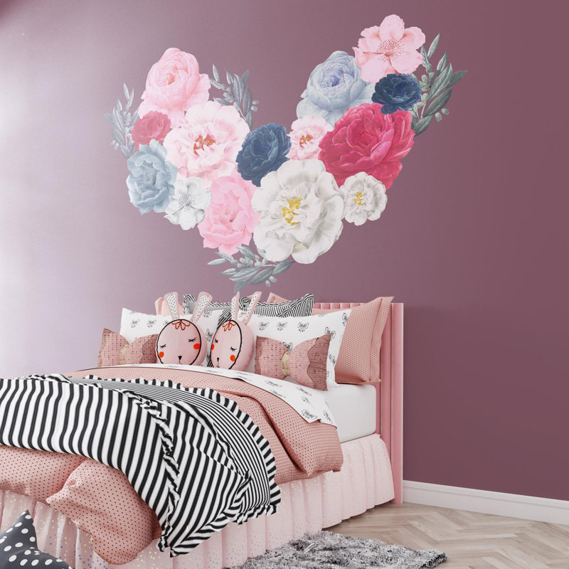 Adhésif décoratif fleurs surdimensionnées
