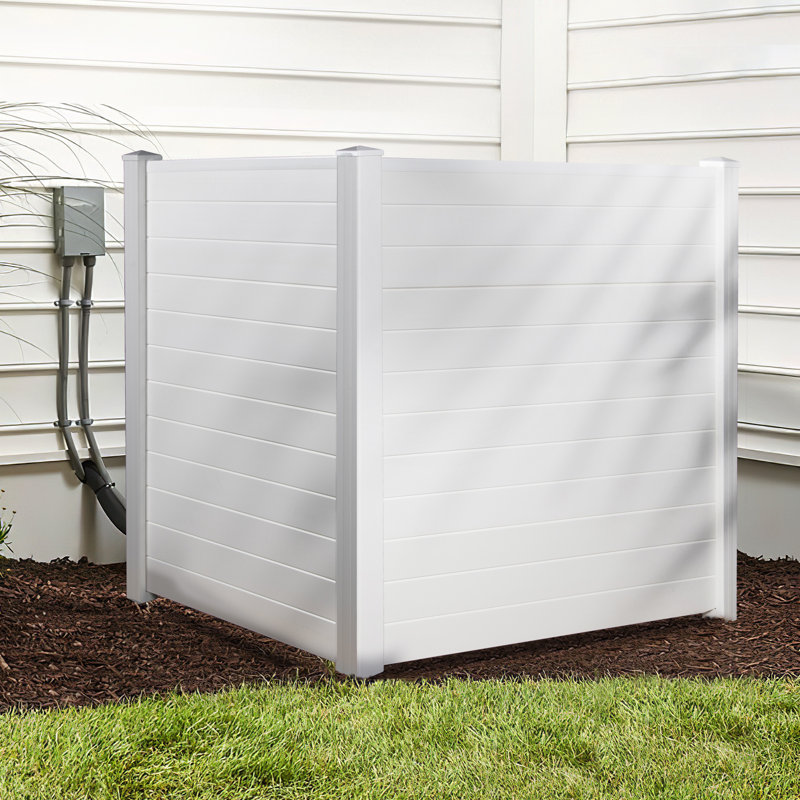 Horizontal Stripe Vinyl Privacy Fence Panel