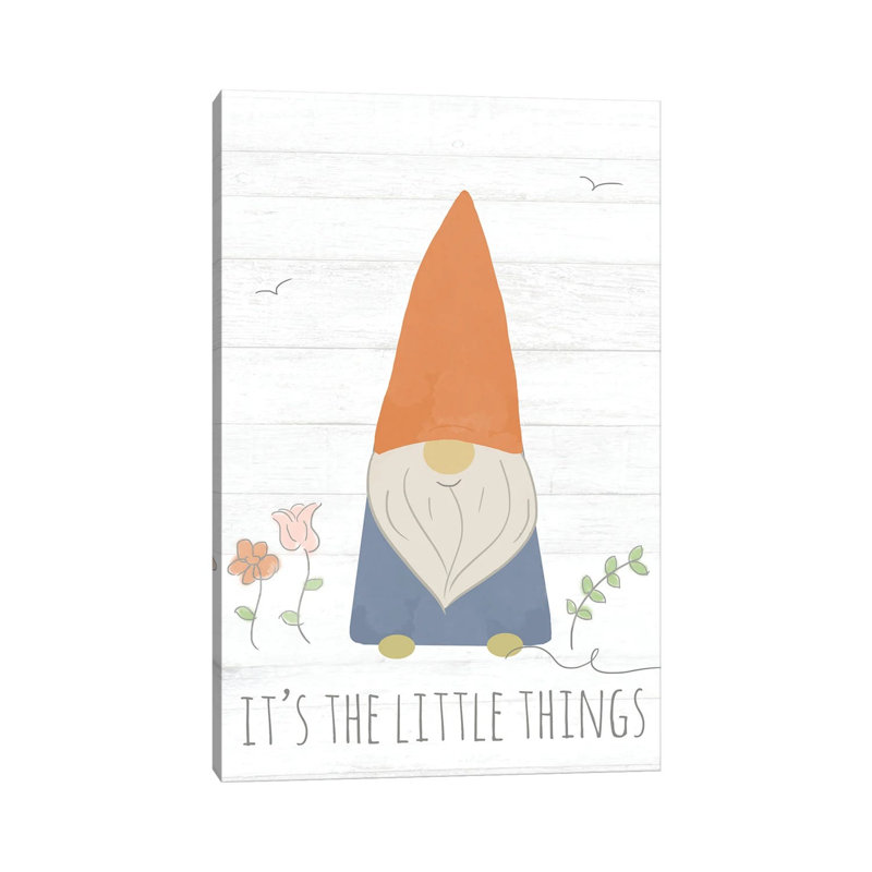 Its The Little Things (Gnome) by Anna Quach - Wrapped Canvas Gallery-Wrapped Canvas Giclée, 30.48 cm H x 45.72 cm W