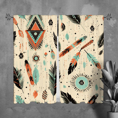 Paire de rideaux obscurcissant en polyester Virdell