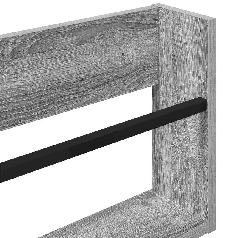 Wood Magazine Rack, Grey
