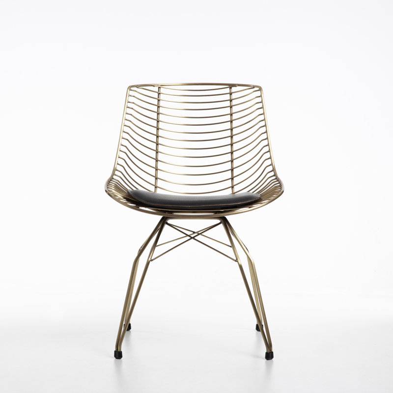 Tiger Metal Dining Chair, Black, Black