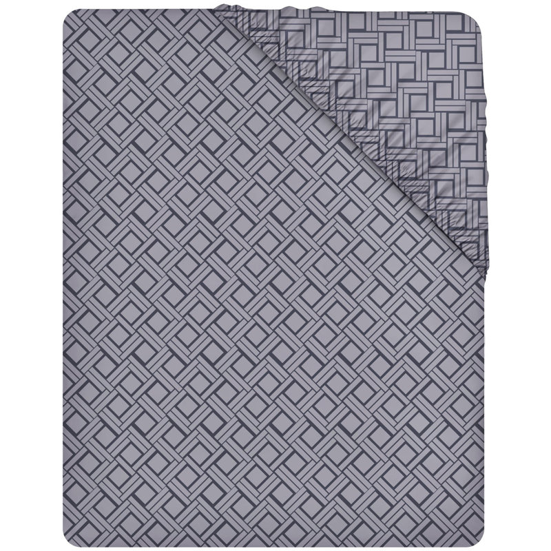 Microfiber Flatweave Fitted Sheet, Double (4'6)