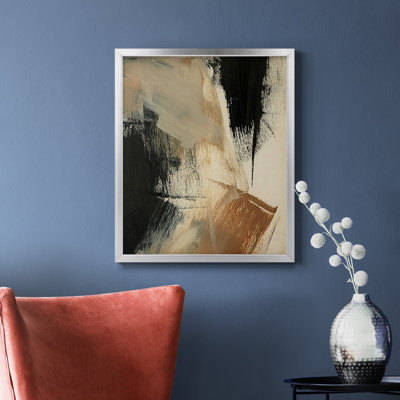 Toile encadrée de qualité supérieure Baked Paintstrokes V - prête à être accrochée