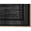 Tapis abstrait géométrique noir / or Ksamil-69127334