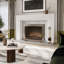 Gatsby Mesh Fireplace Screen - Single Panel, Steel Frame-752397415