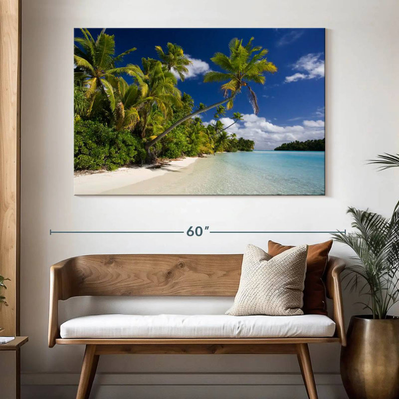 Gillard Tropical Aitutaki Lagoon, H 34 po x l 51 po