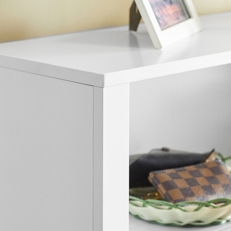 14 Pair Flip Down Shoe Storage, White, 110cm H x 80cm W x 24cm D