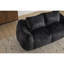 Fauteuil à billes ultra doux et moelleux pour adultes, canapé géant noir, salon et chambre à coucher avec chaise longue Chase d'intérieur, sans assemblage, canapé ergonomique en mousse à mémoire de forme à haute résilience, avec