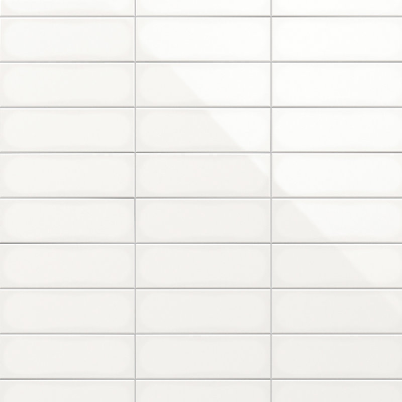 Remington 3.93 in. x 11.81 in. Polished Porcelain Subway Wall Tile (13.55 Sq. Ft. / Case), White