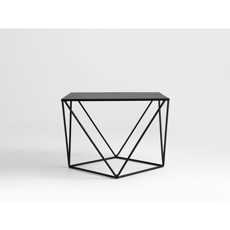 Ramsha Frame Coffee Table, H55 x L55 x W55cm, Black