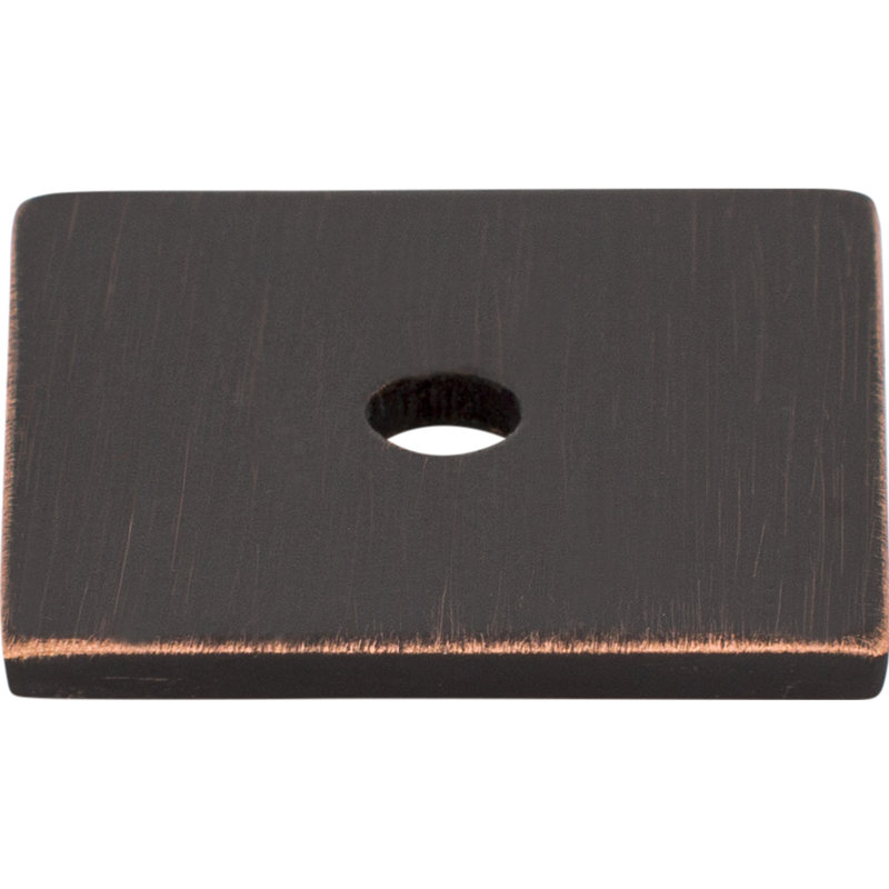 Square  Backplate, Tuscan Bronze, 1.25" H x 1.25" W x 0.06" D