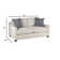 Cherisse 72" Square Arm Sofa with Reversible Cushions