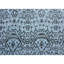 Tapis bleu clair et noir noué à la main de haute qualité